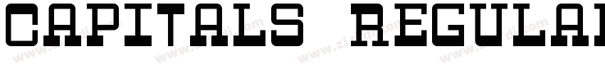 Capitals Regular字体转换